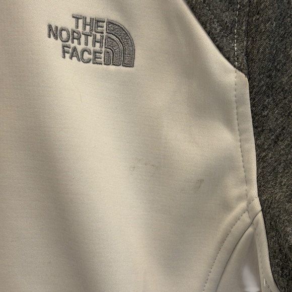 The North Face Women's Jacket WindWall Full Zip Size Small Petite White & Grey - Picture 8 of 8
